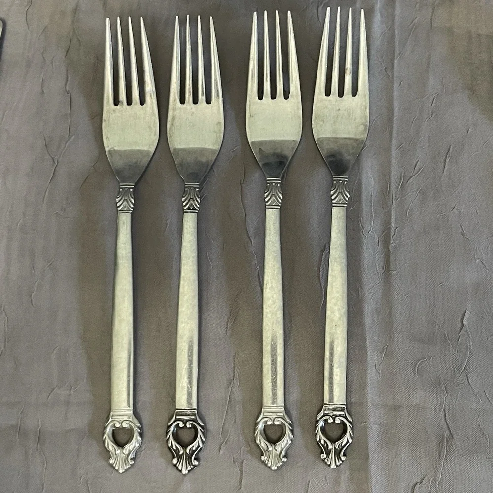 Vintage Erika 1883 F.B. ROGERS JAPAN Stainless ~ Set of 20 Service For 4 Antique